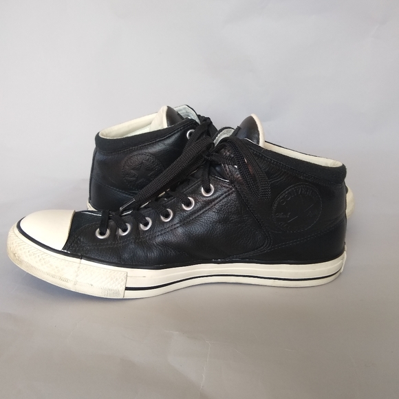 Converse All Star Chucks Black Leather Men's